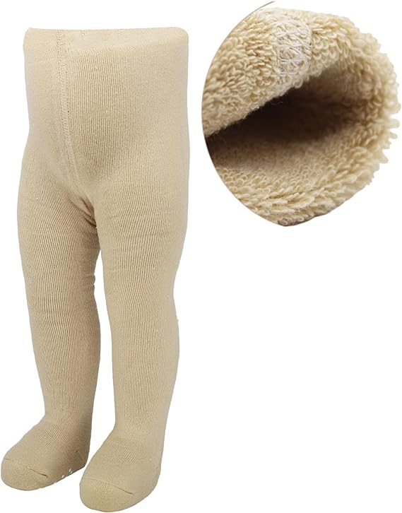 Baby Mädchen Frottee Strumpfhosen Weiche Beige