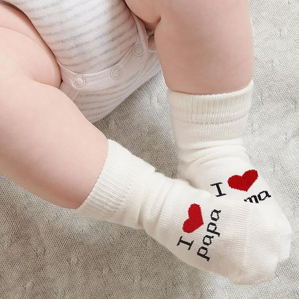 Bio-Baumwolle Süße 0-3 Monate Baby Socken Ich Liebe Mama